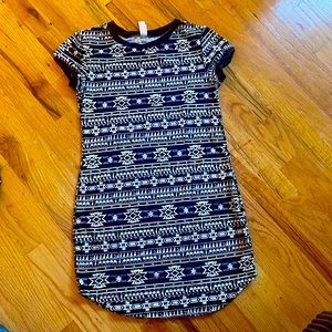 Black and white printed dress
